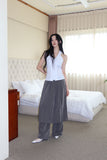 Frill Smoke Holter Neck Blouse