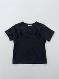 Half Moon Shirred Crop Tee