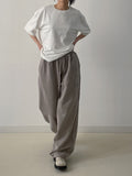 [unisex] Numbering Pigment Wide Training Pants