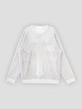 Crossover punching knit