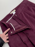 Chrome Corduroy Wide Slacks