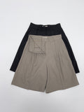 Latte Two Tuck Half Slacks