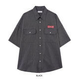 Badge Stone Half Shirt
