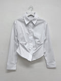 Heri Shirring Crop Shirt