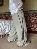 Nylon Track String Pants