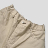 Cotton stitch wide work pants