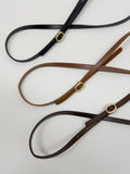 [10mm] Cowhide Chalk Gold Belt
