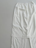 Tia Layered Nylon Wide Pants