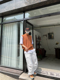 Net Linen Knit Vest