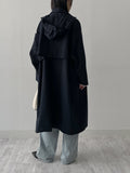 Captain Hood Neck Trench Coat