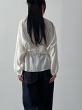Julie Frill Round Neck Blouse
