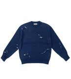 Jagged Damage Cotton Knit