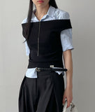 Kalin pleated wide slacks