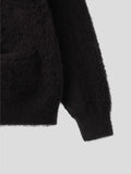 Mohair Two-Pocket Knit Cardigan