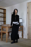 Dublin shirring long skirt