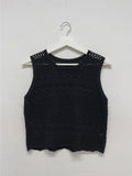 Punching Lace Sleeveless Knit Vest