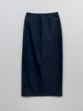 Nylon H-line Long Skirt