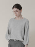 [Premium] Raccoon Whole Garment Three Quarter Angel Knit