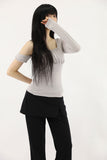Ray Unbalance Shirring Tee