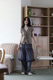 Medi lace button tee