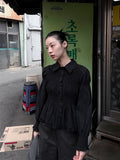SMOKING SHIRRING BLOUSE