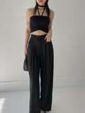 LeM Pintuck Wide Slacks