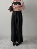 Newpopo Strap Wide Slacks