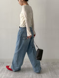 705 All-Brush Wide Denim Pants