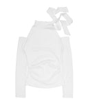 TIE OFF SHOULDER LONGSLEEVE