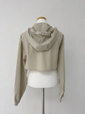 Hooded nylon bolero jumper