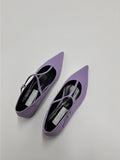 Strap Stiletto Flat Shoes