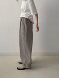 [unisex] Numbering Pigment Wide Training Pants