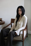 Lobul frill knit cardigan