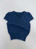 Puff Angora Short-Sleeve Knit