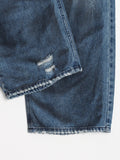 Destroyed Oil Washed Denim