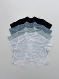 Haze Chiffon Tie Crop Blouse