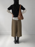 Belted Loose Fit Blouse