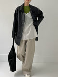 Beaver Crack Half Leather Coat