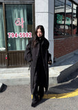 WOOL HIGHNECK LONG COAT