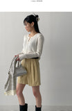 Spen Symbol Ribbed Crop Cardigan