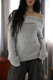 Free pop off-shoulder knit