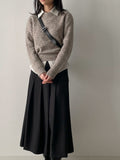 Mohair Mix Wool Crop Knit