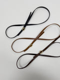 [10mm] Cowhide Chalk Gold Belt