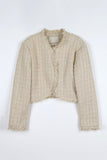 Bolero tassel tweed jacket