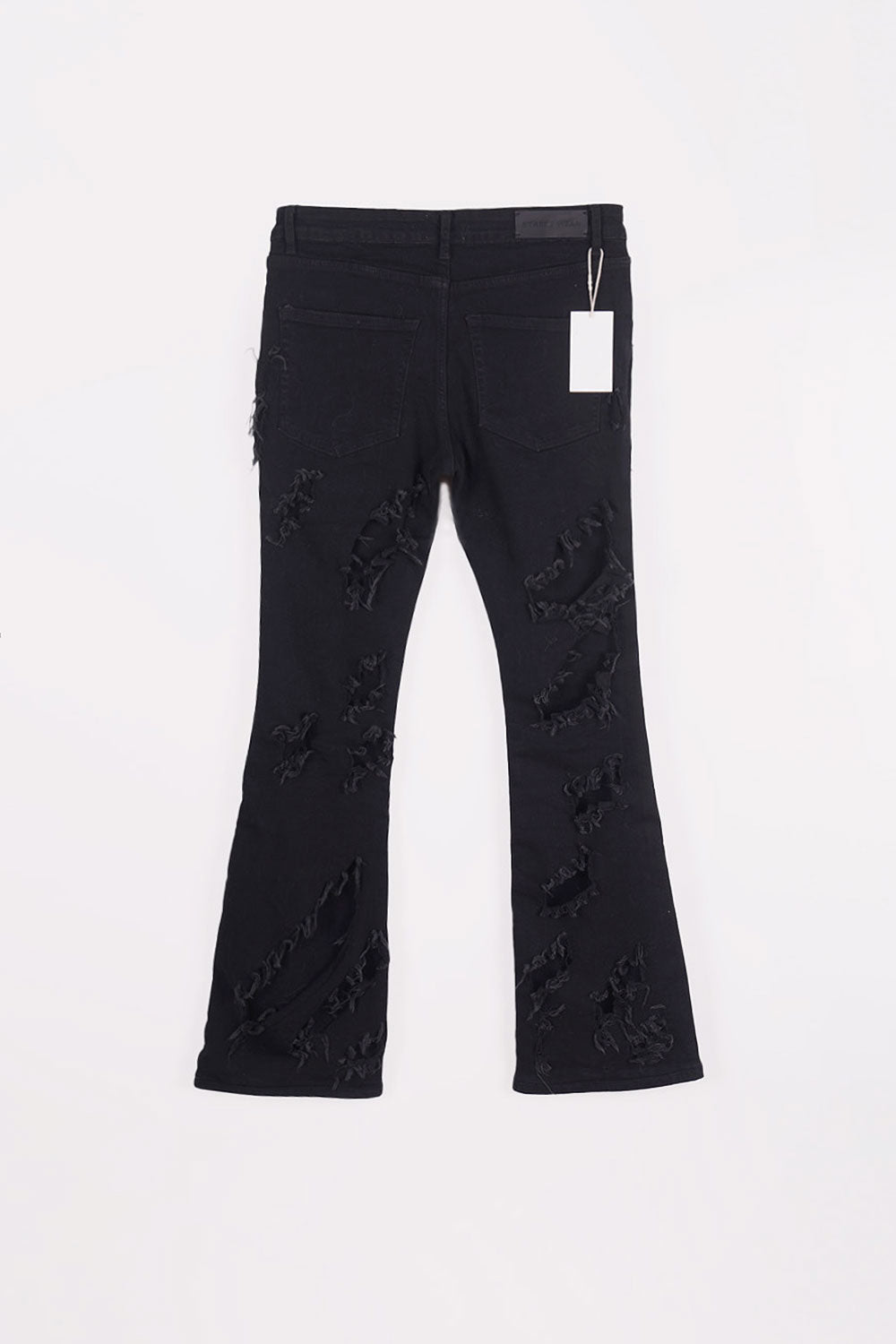 【COLOR iN ID】grunge damage black jeans COLOR iN ID(カラーインアイディー) - グランジダメージバック