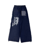 Back Lettering Banding Denim