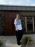 Crop Layered Hood Vest
