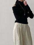 Chilling Off-Shoulder Polar Knit