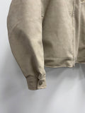 Vintage Crop Two Button Leather Jacket