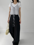 Hug Cotton Long Wide Pants